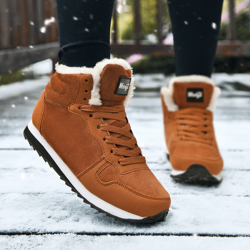 Ethnic And Fashion - New Men's Platform Snow Boots High