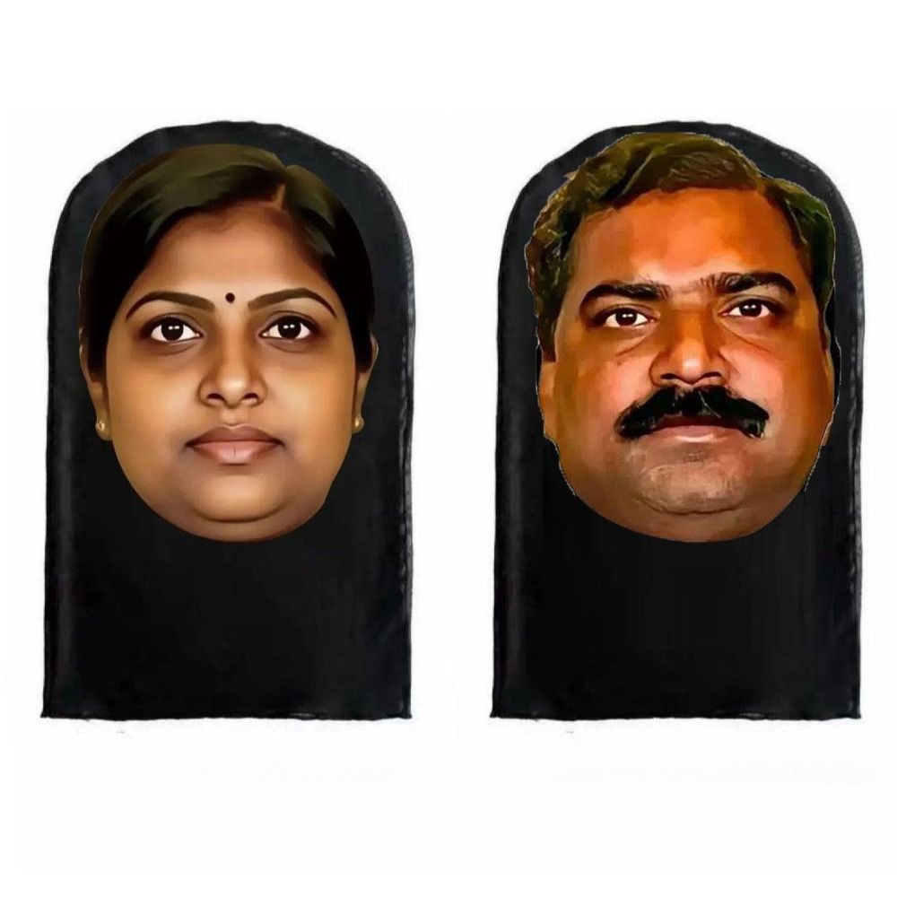 Ethnic Fashion India - Funny Indian-style Mask Spoof Design Novelty