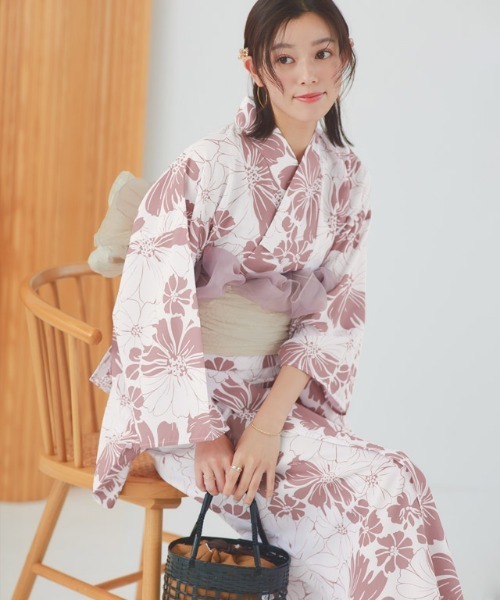 Ethnic Fashion Girls - Traditional Yukata Kimono Cotton Linen Material