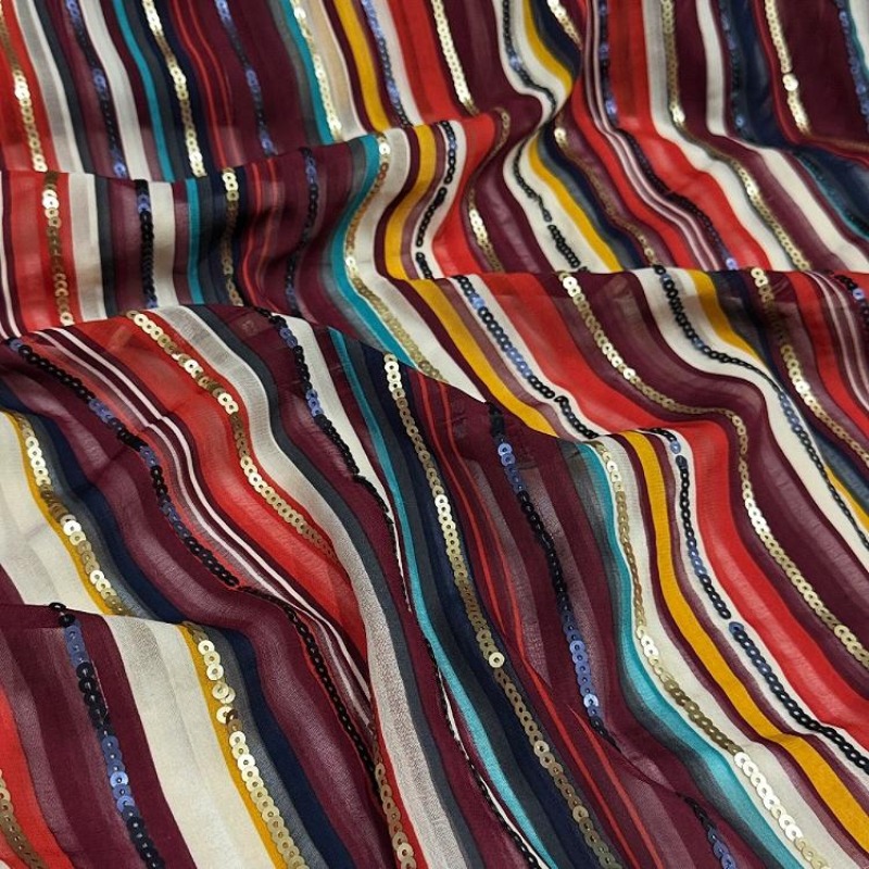 Colorful Striped Embroidered S - đánh giá và giá Ethnic Fashion Designers