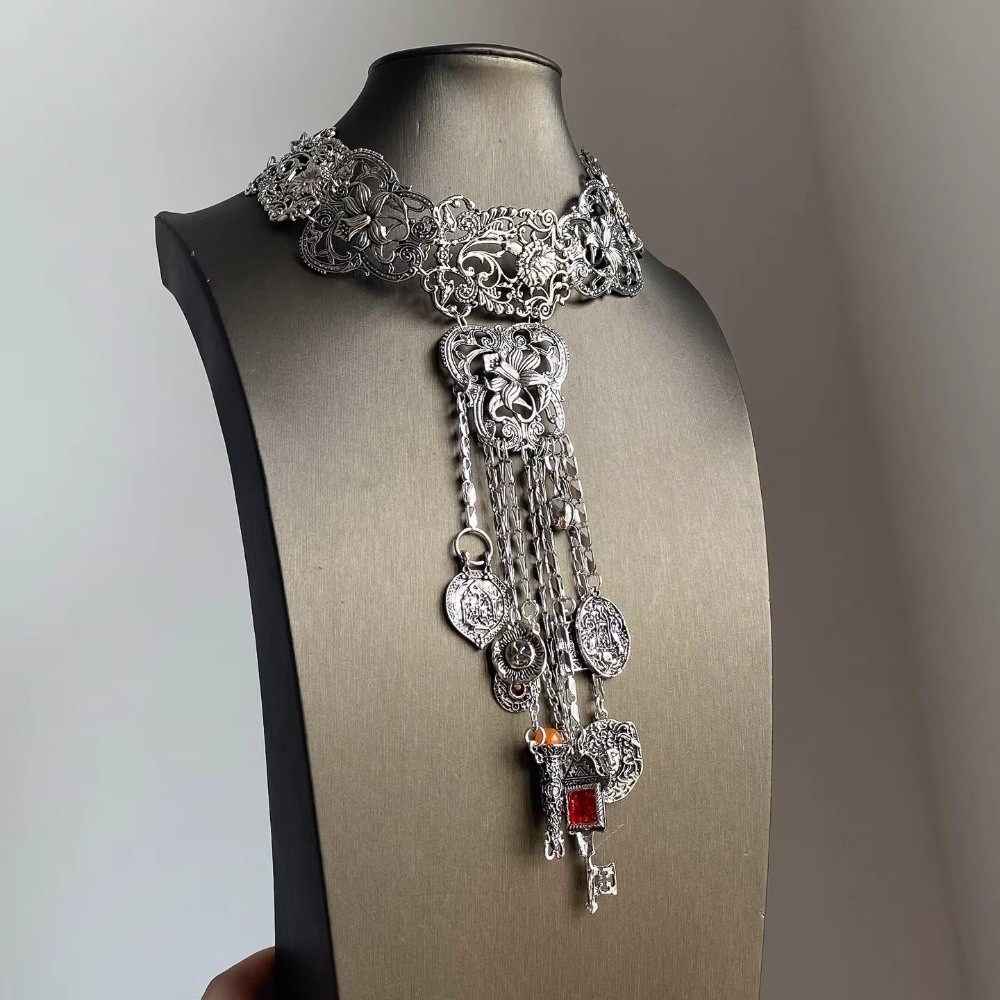 Retro Long Bohemian Necklace E - đánh giá và giá Y2K Ethnic Fashion