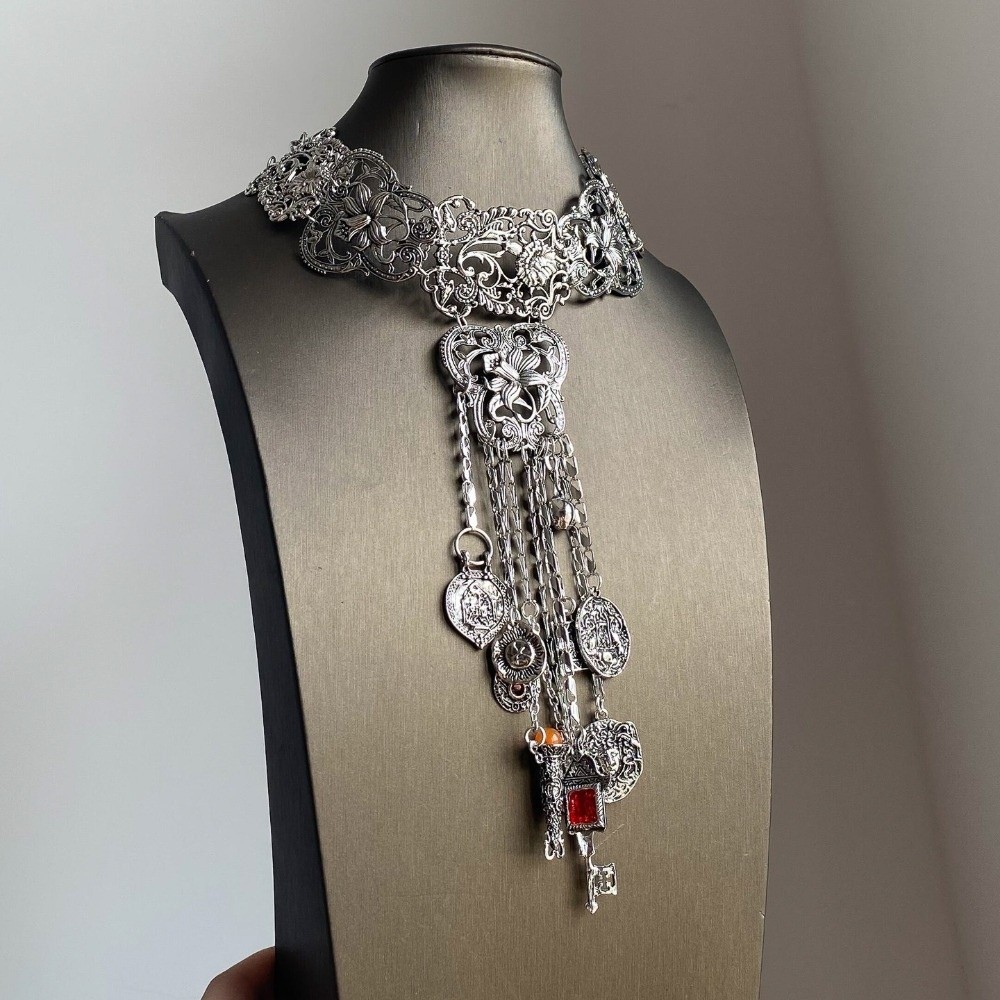 Retro Long Bohemian Necklace E - đánh giá và giá Y2K Ethnic Fashion