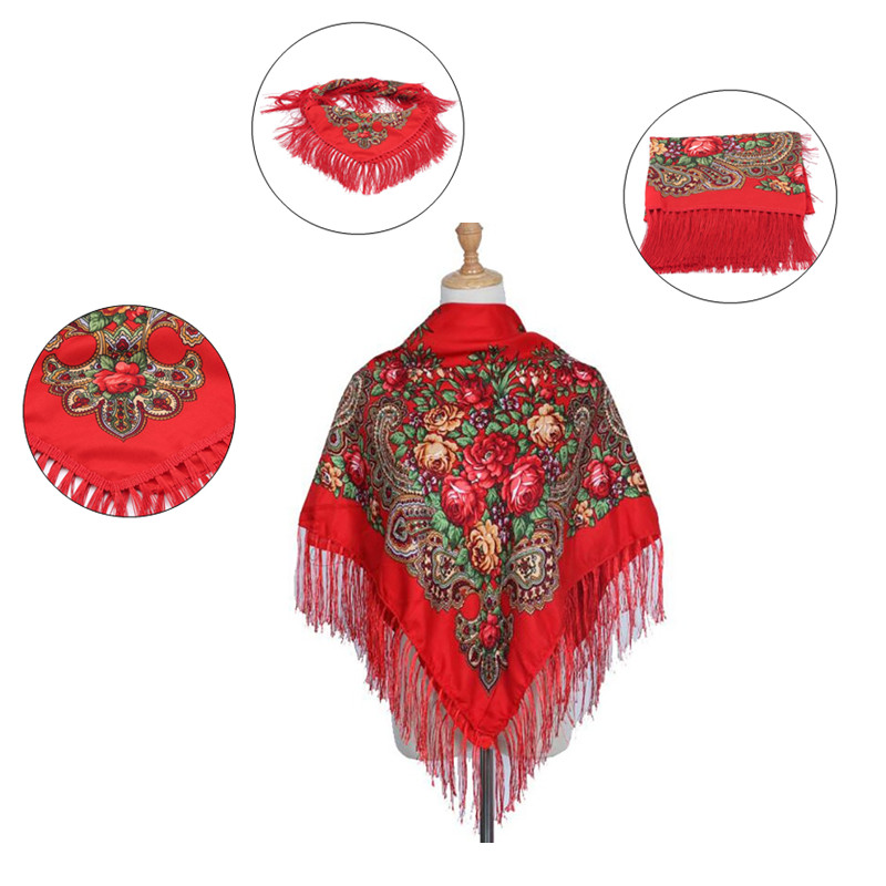 Retro Printed Scarf Winter Boh - đánh giá và giá Ethnic Boho Fashion