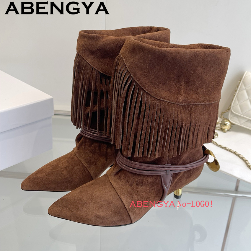 Suede Leather Edge Tassel Desi - đánh giá và giá Ethnic And Fashion