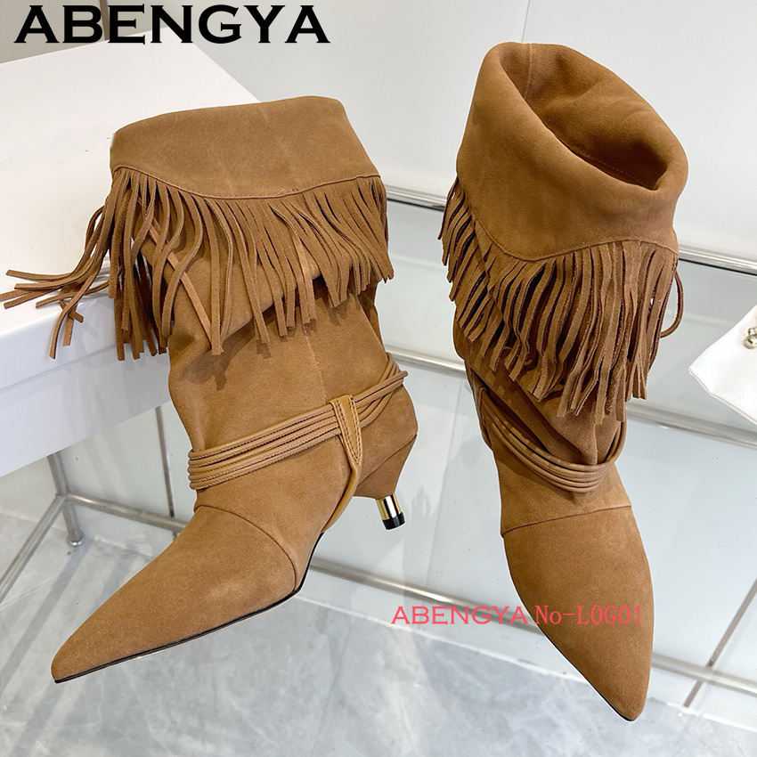 Suede Leather Edge Tassel Desi - đánh giá và giá Ethnic And Fashion