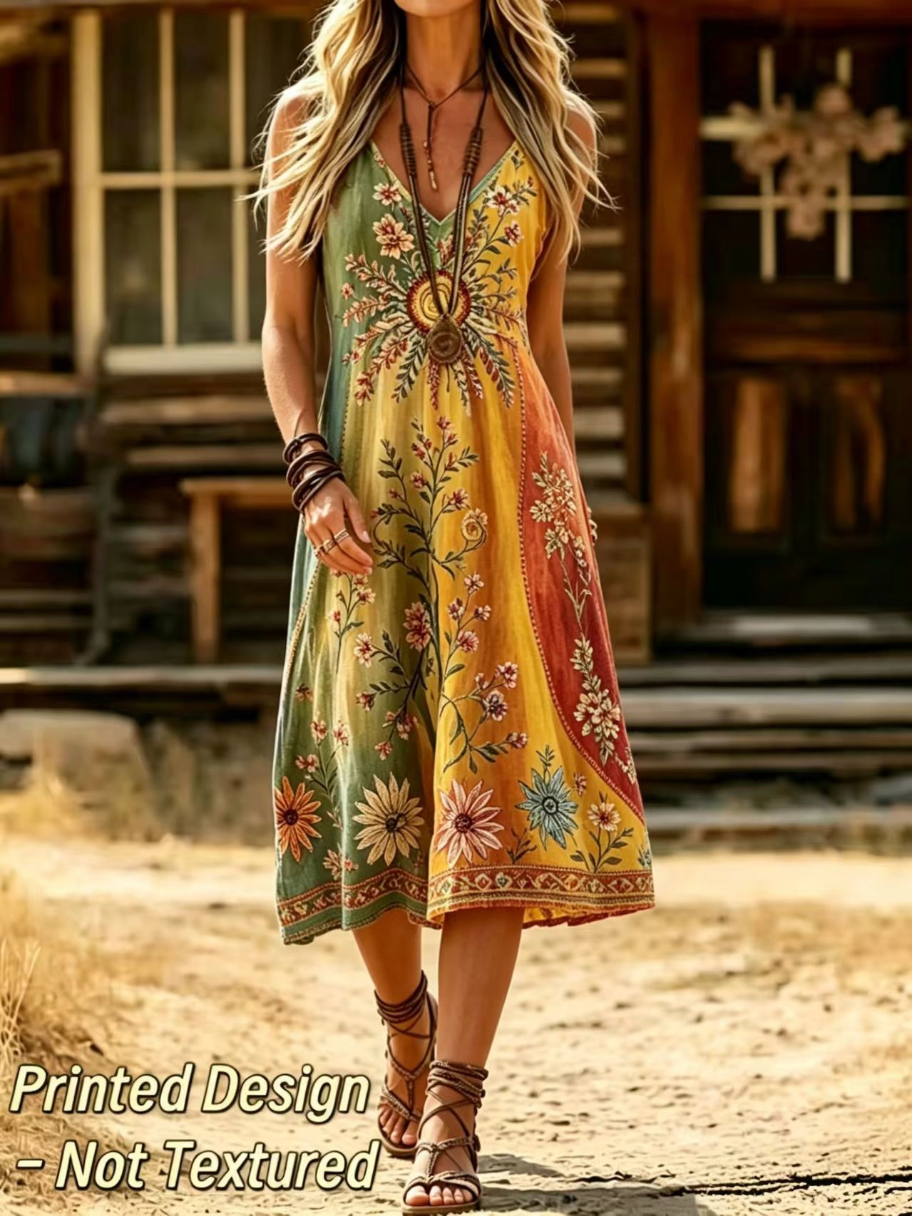 2D Printed Design - Non-Textur - đánh giá và giá Ethnic Boho Fashion