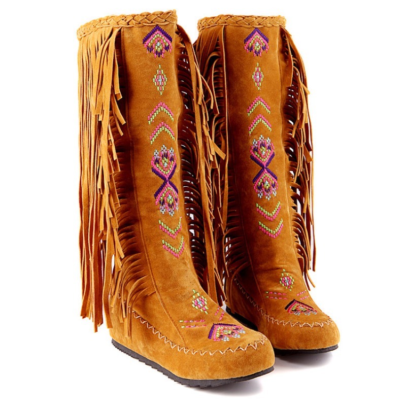 Tassel Boots Handmade Embroide - đánh giá và giá Ethnic And Fashion