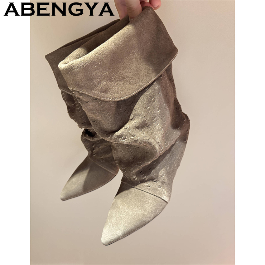 Women's Mid Calf Short Boots 2 - đánh giá và giá Ethnic And Fashion
