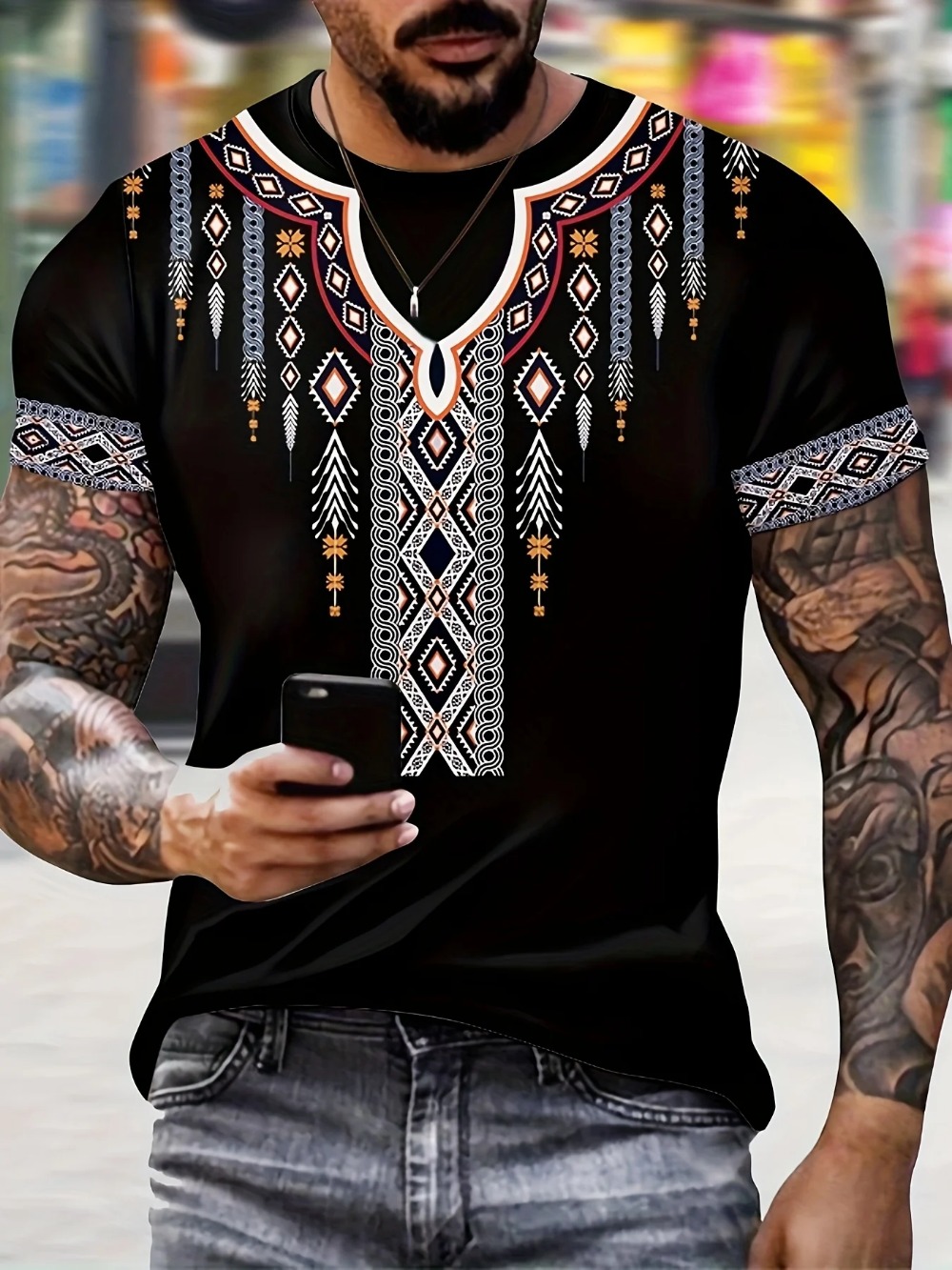 Ethnic Style Pattern Creative  - đánh giá và giá Y2K Ethnic Fashion