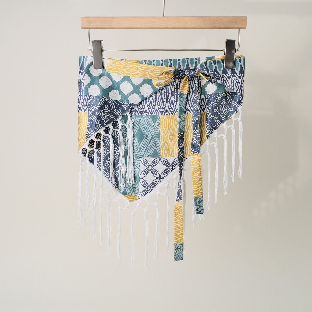 Ethnic Paisley Print Hip Scarf - đánh giá và giá Y2K Ethnic Fashion