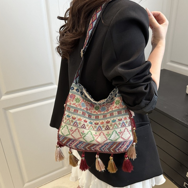 Bohemian Ethnic Pattern Tassel - đánh giá và giá Ethnic Boho Fashion