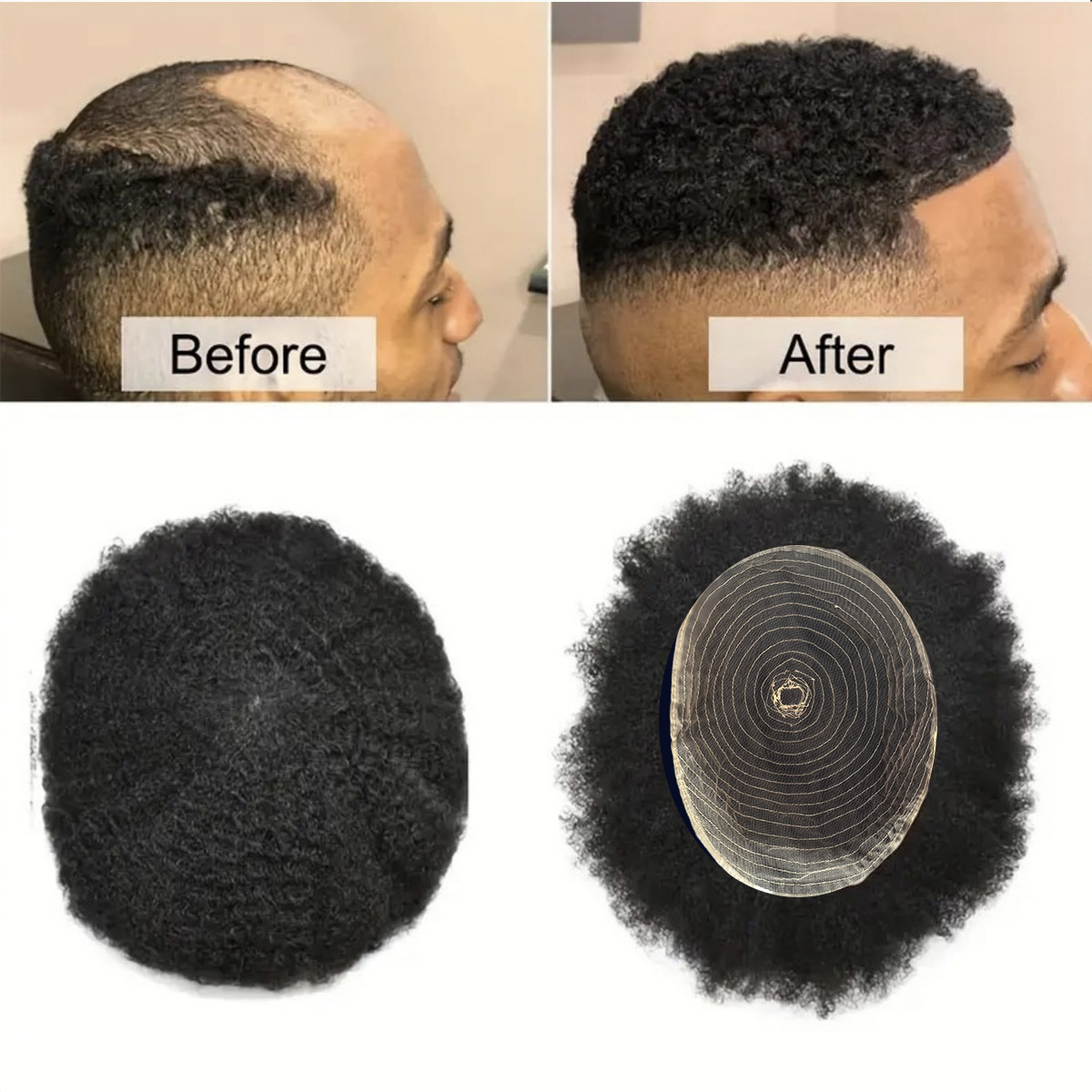 Afro Style Hair Toupee for Men - đánh giá và giá Ethnic Fashion India