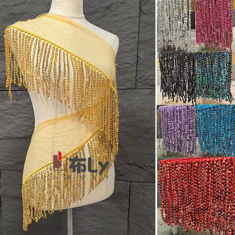 15cm Beaded Sequin Tassel Frin - đánh giá và giá Ethnic Fashion Designers