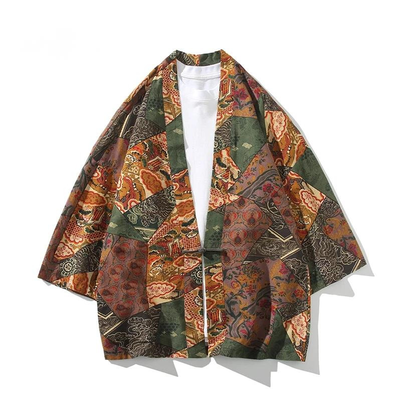 Ethnic Style Print Yukata Men  - đánh giá và giá Ethnic And Fashion