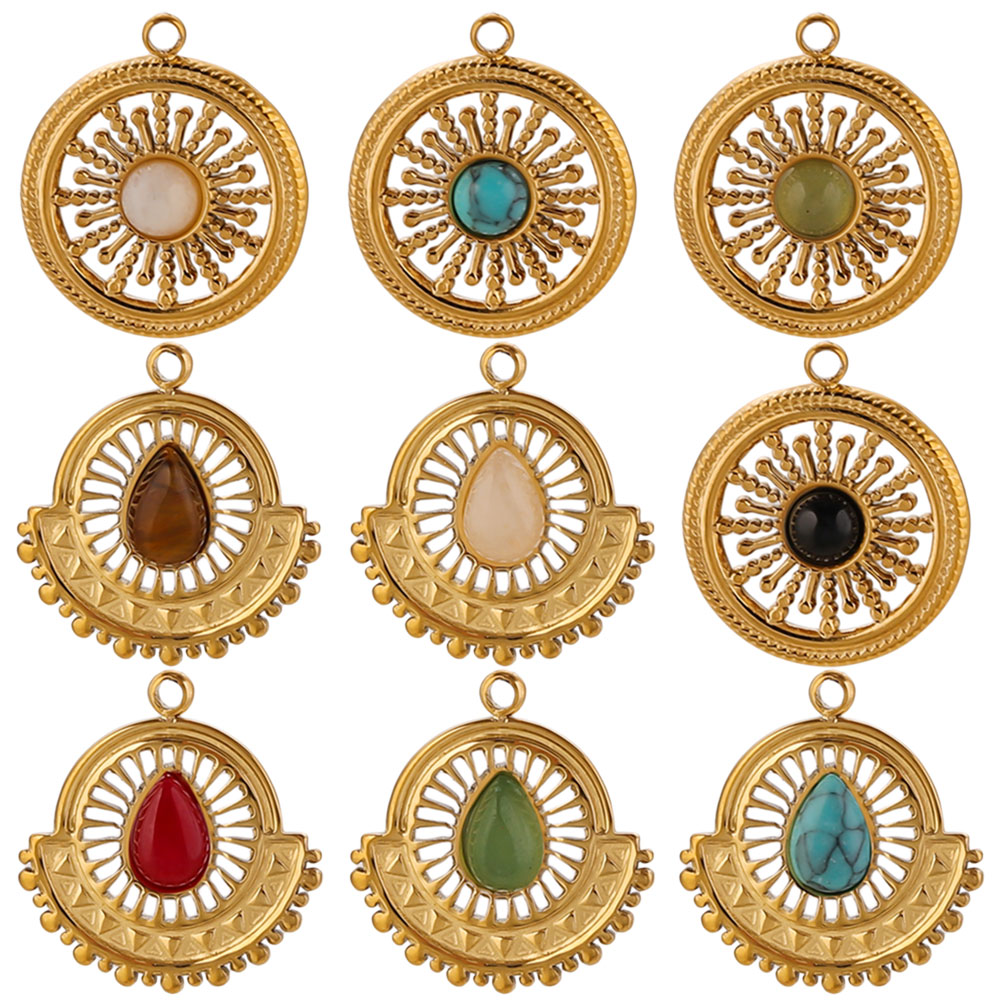 4pcs Stainless Steel Flower Fa - đánh giá và giá Ethnic Boho Fashion